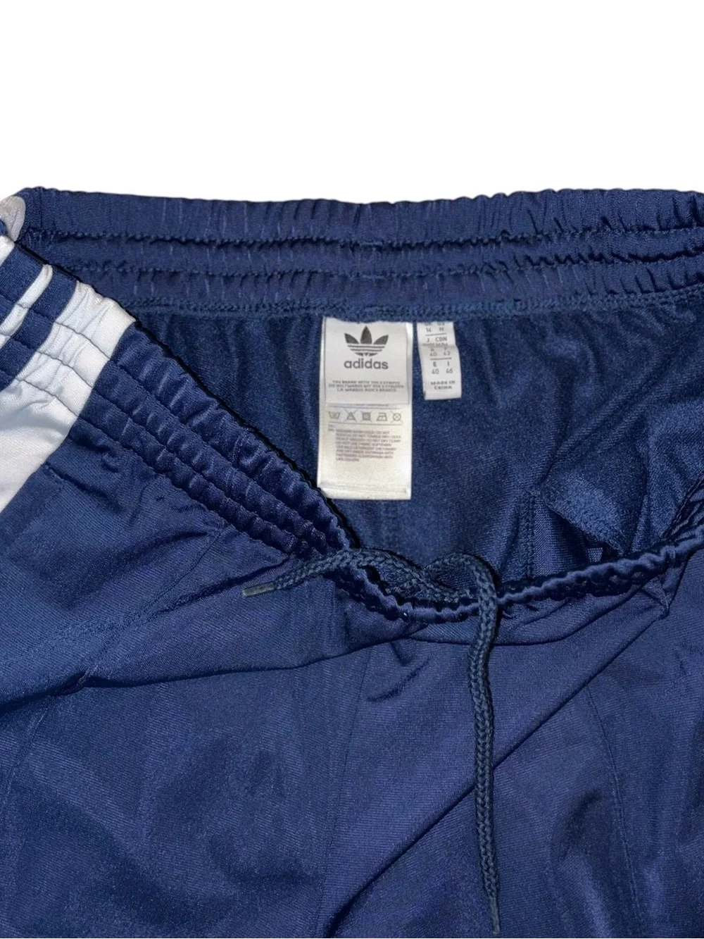 Adidas Originals Adibreak Track Pants Navy & White Stripe Sz M - Picture 7 of 11